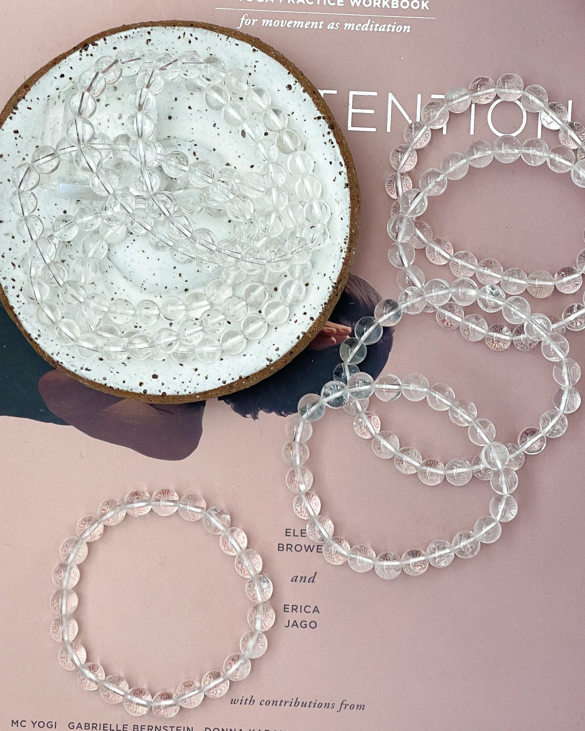 Clear Quartz Bead Bracelets // Transformation + Healing + Balance