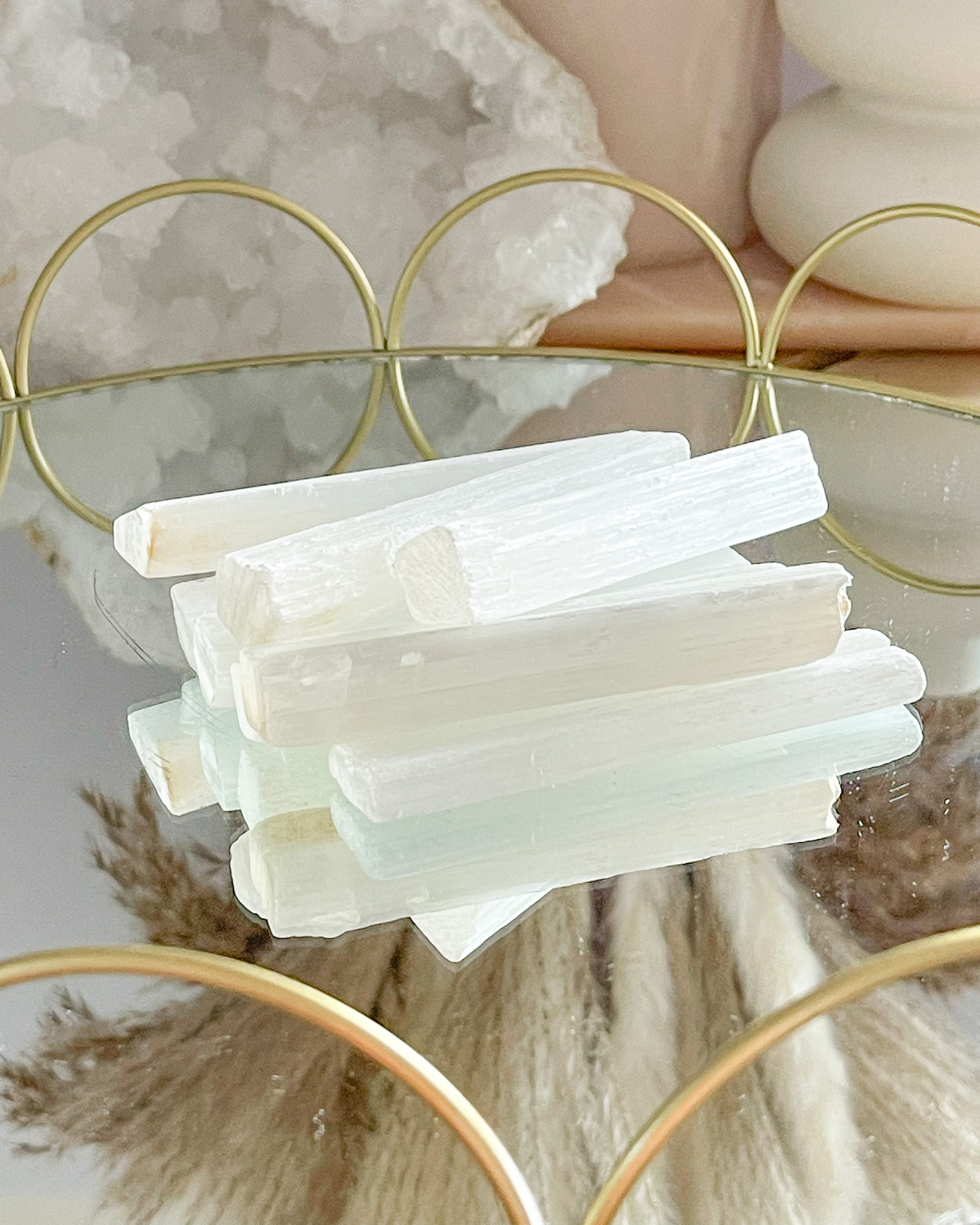 Selenite Rods // Cleansing + Healing + Power + Protection