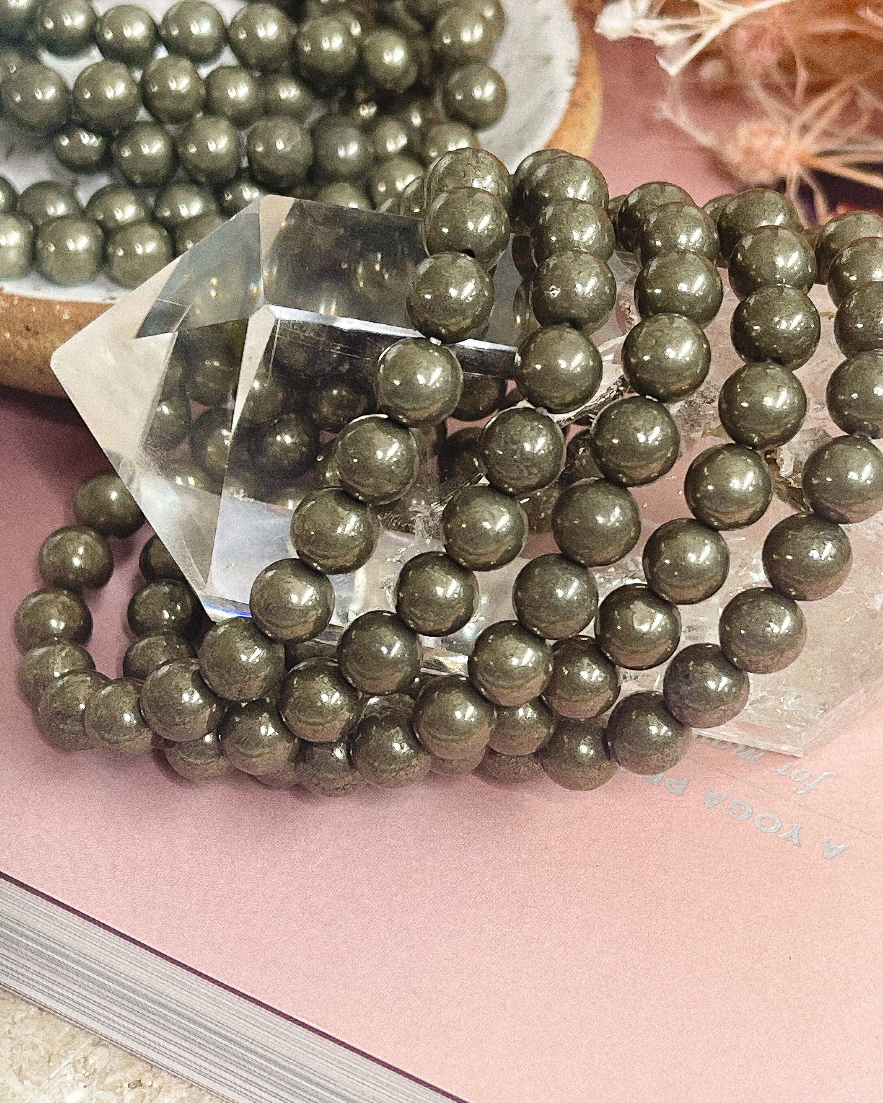 Pyrite Bead Bracelets // Confidence + Abundance + Creativity