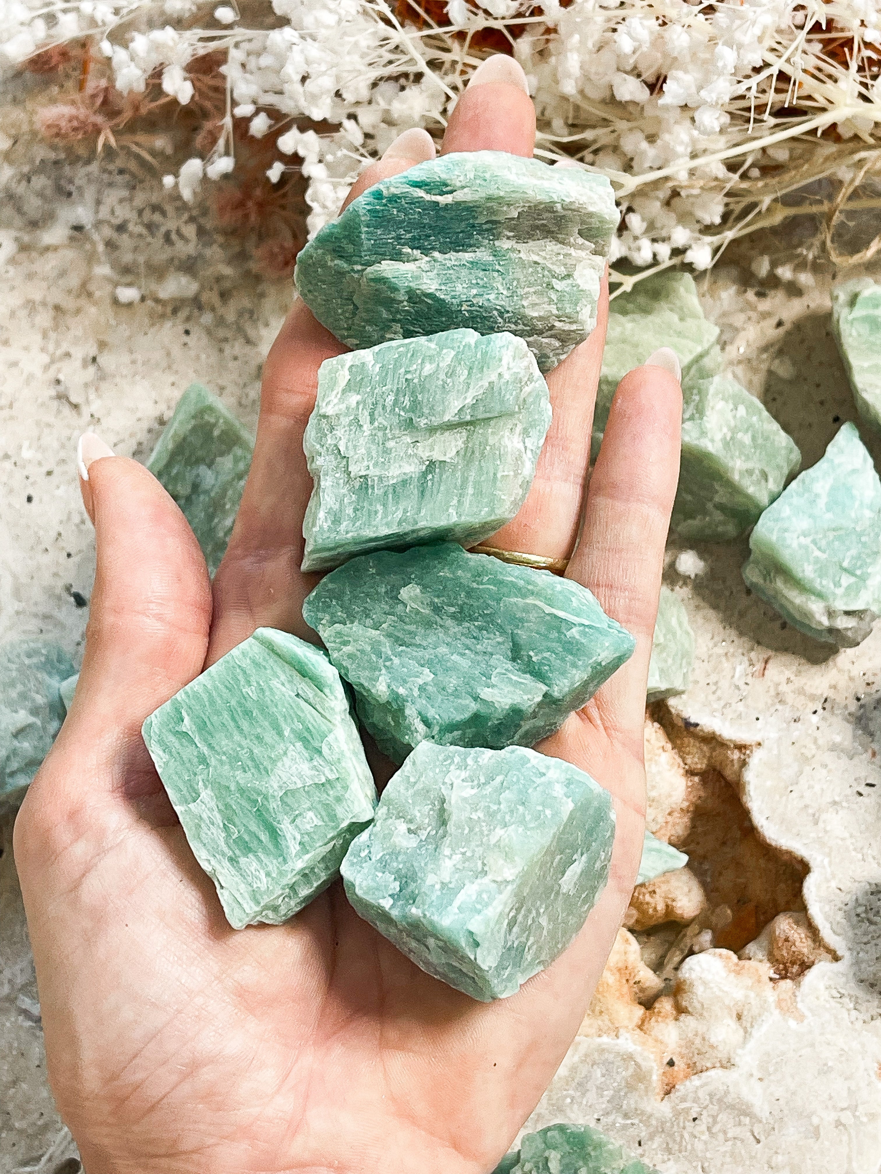 Amazonite Raw // Small // Strength + Flow + Adventure