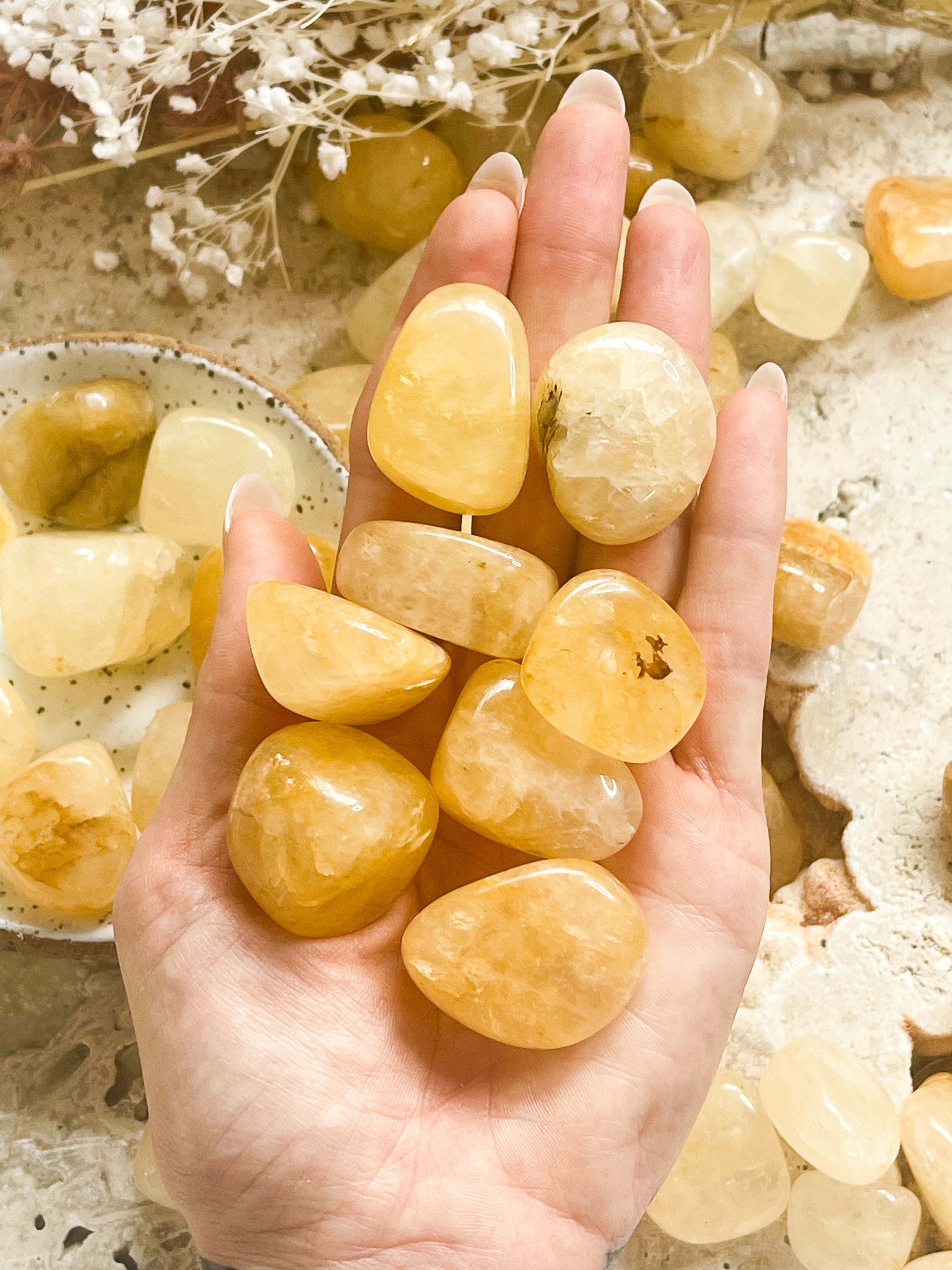 Golden Healer Quartz Tumbled // Self-Healing + Divine + Consciousness