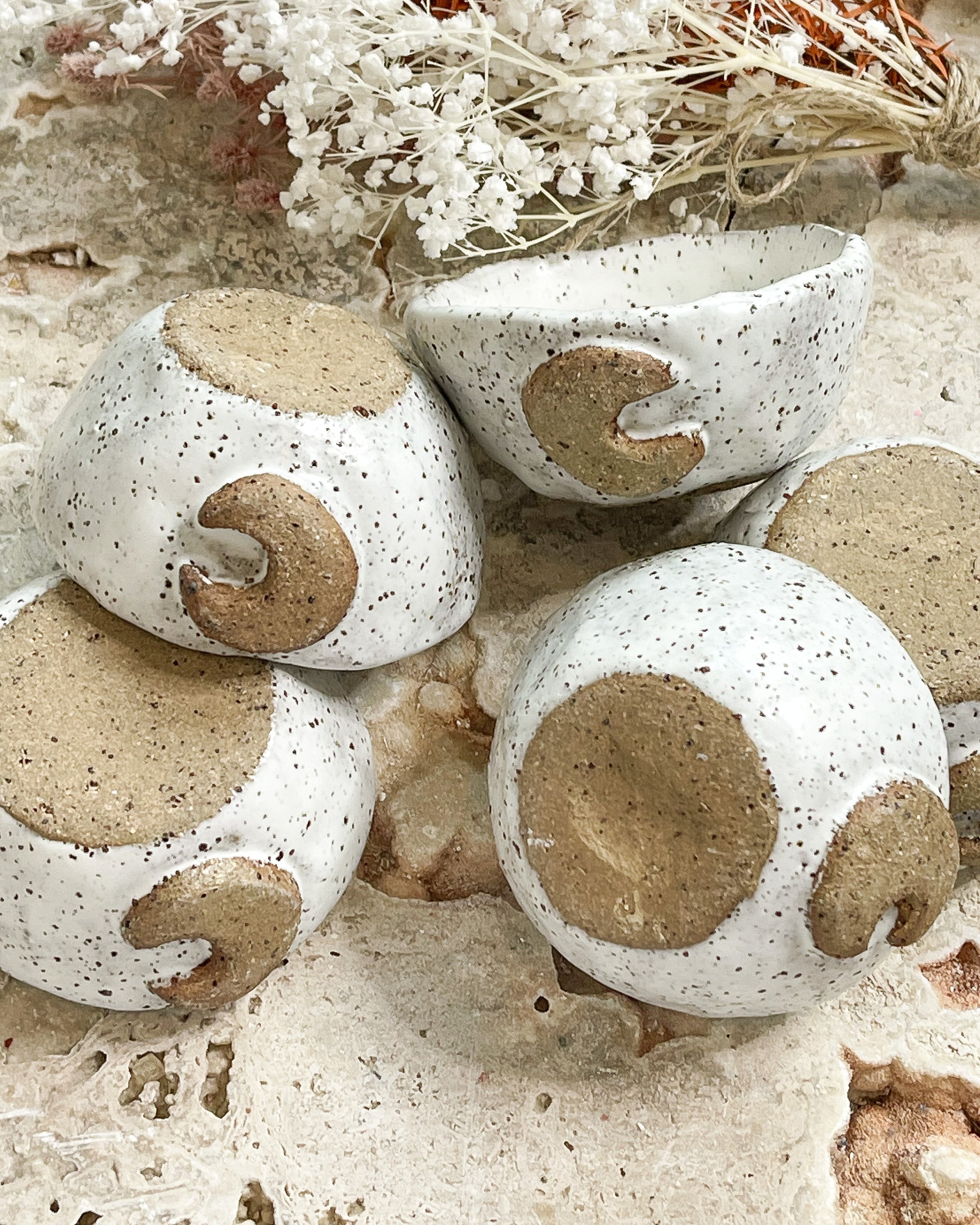 Moon Smoke Cleansing Bowl // Ceramic // Handcrafted + Rustic + Cleansing