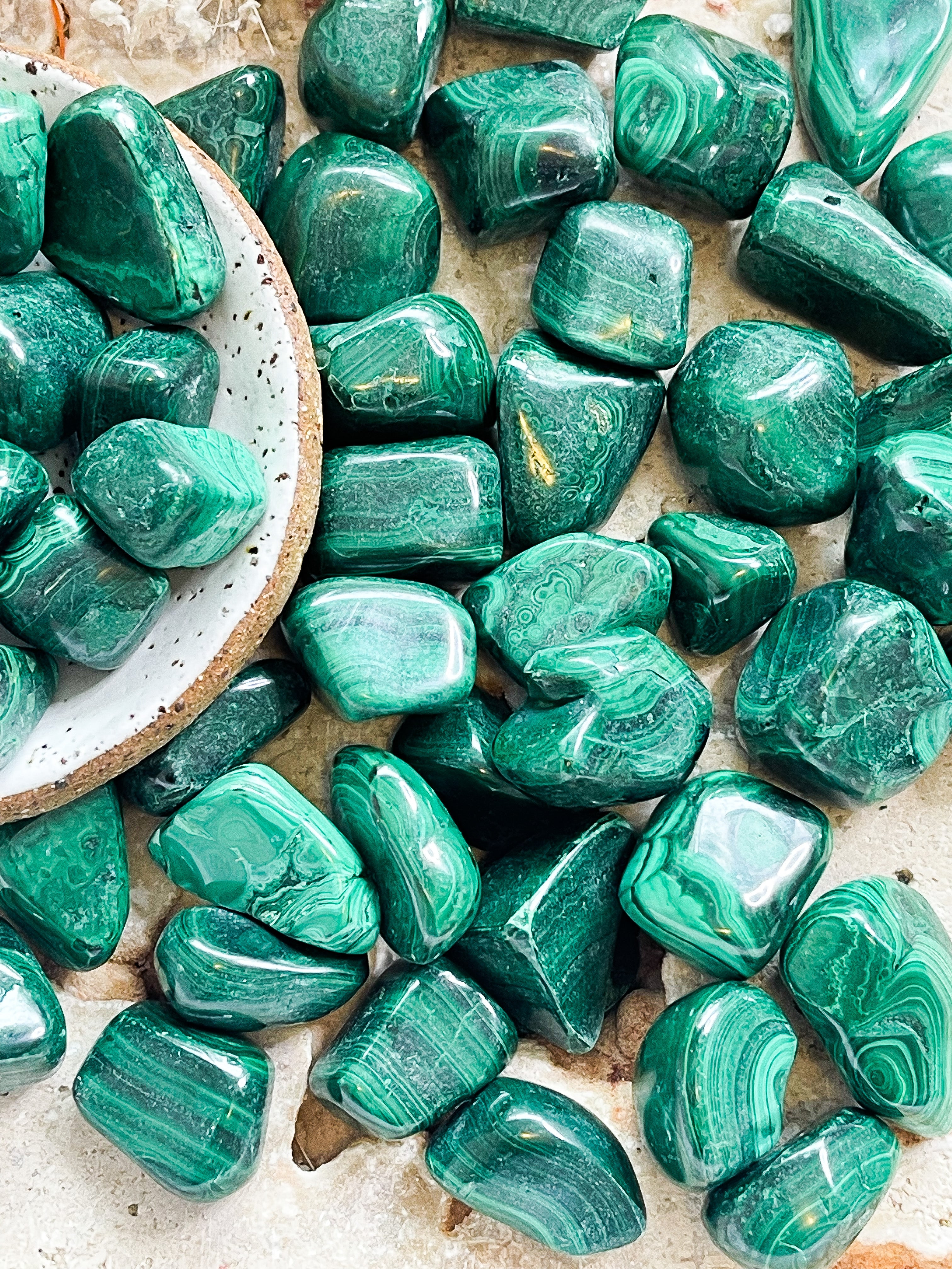 Malachite Tumbled // Healing + Protection + Transformation