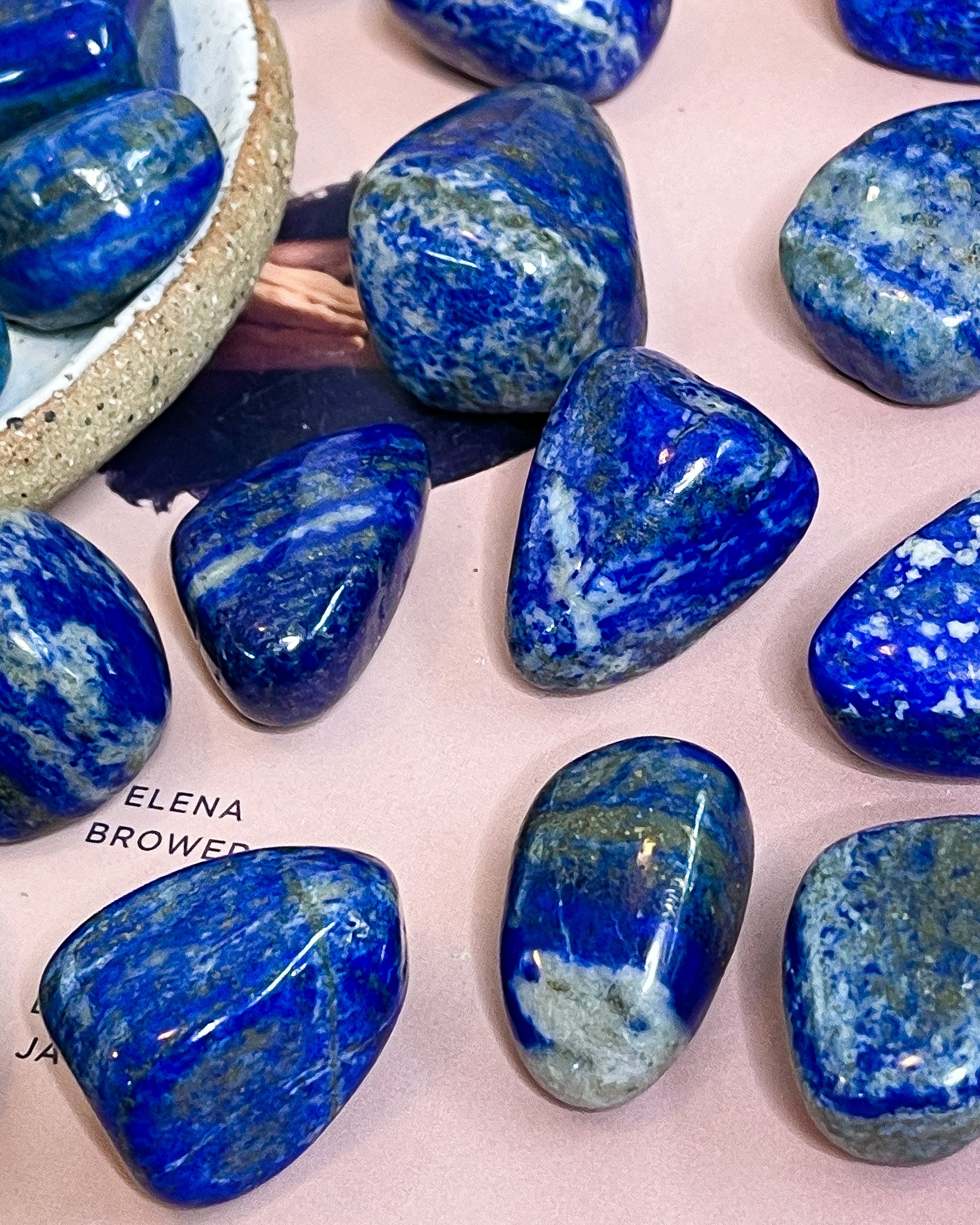 Lapis Lazuli Tumbled // AAA Grade // Intuition + Wisdom + Truth