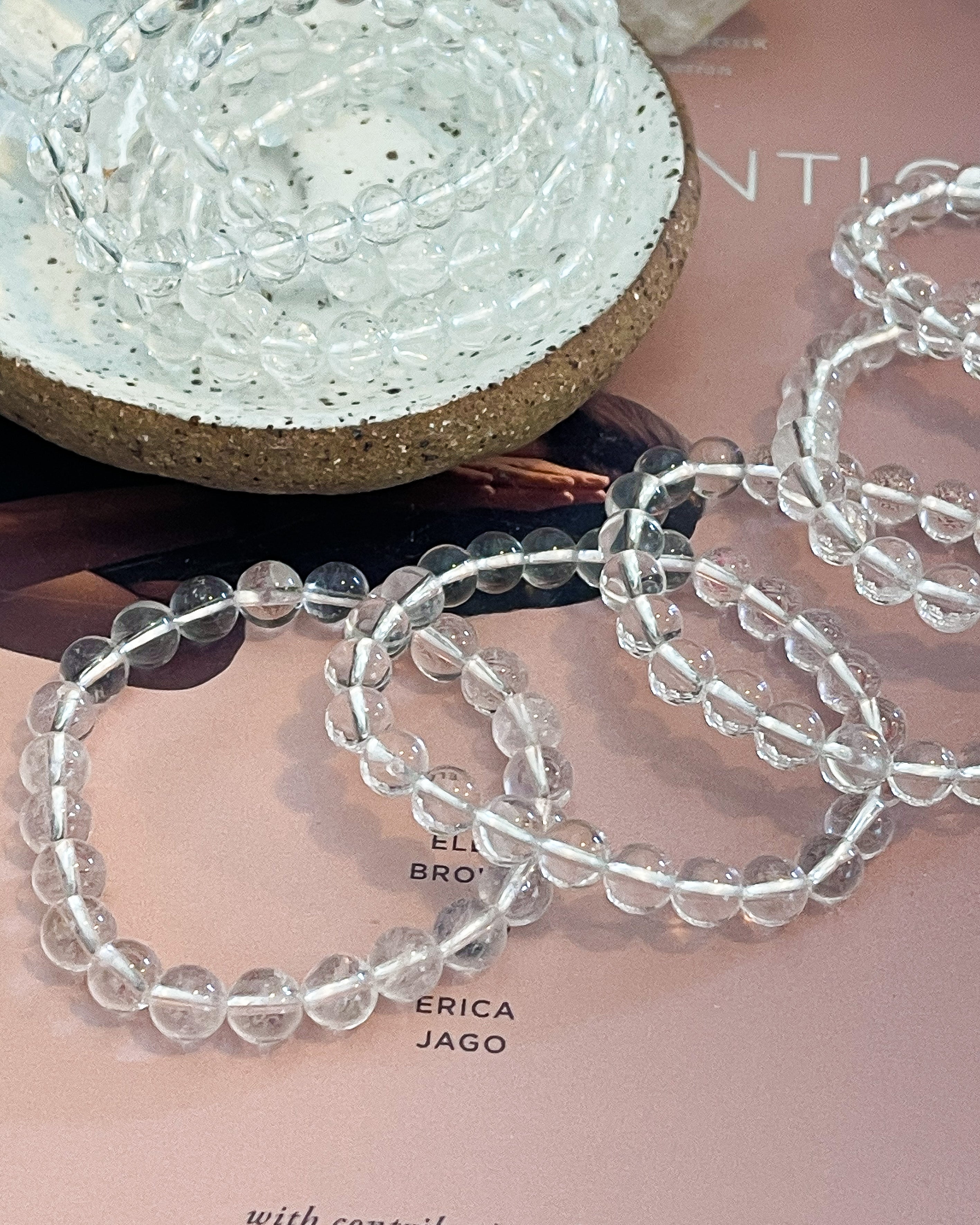 Clear Quartz Bead Bracelets // Transformation + Healing + Balance