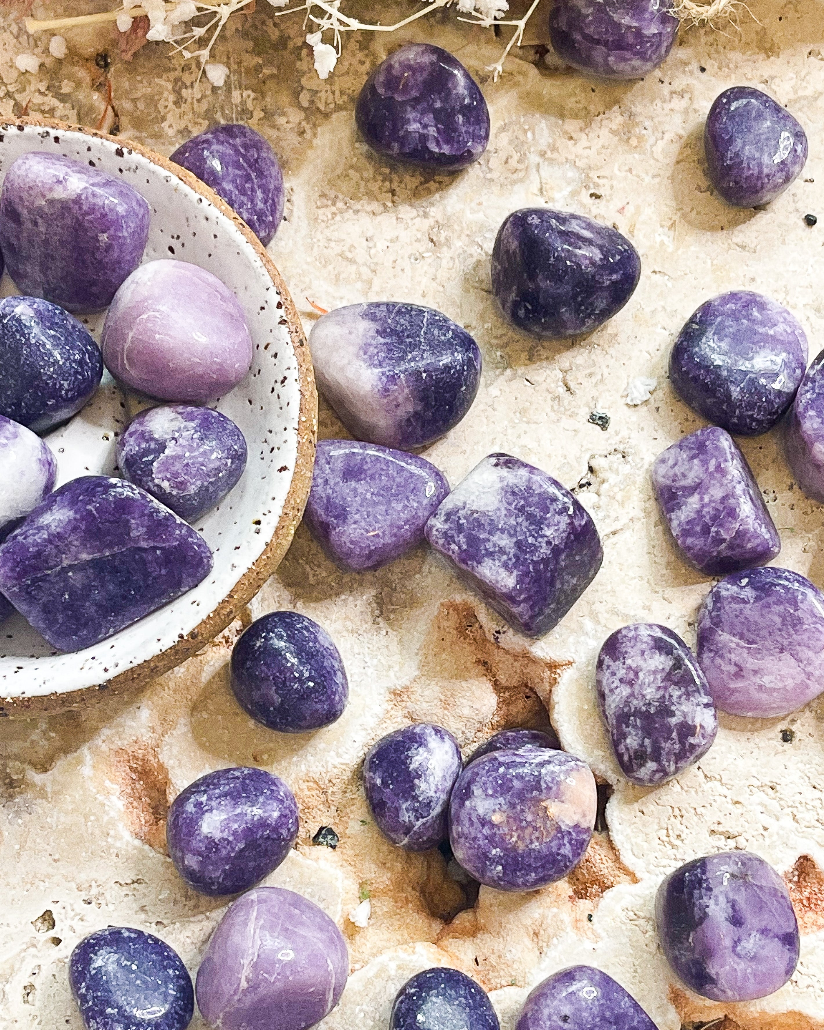 Lepidolite Tumbled // Calming + Stabilising + Healing