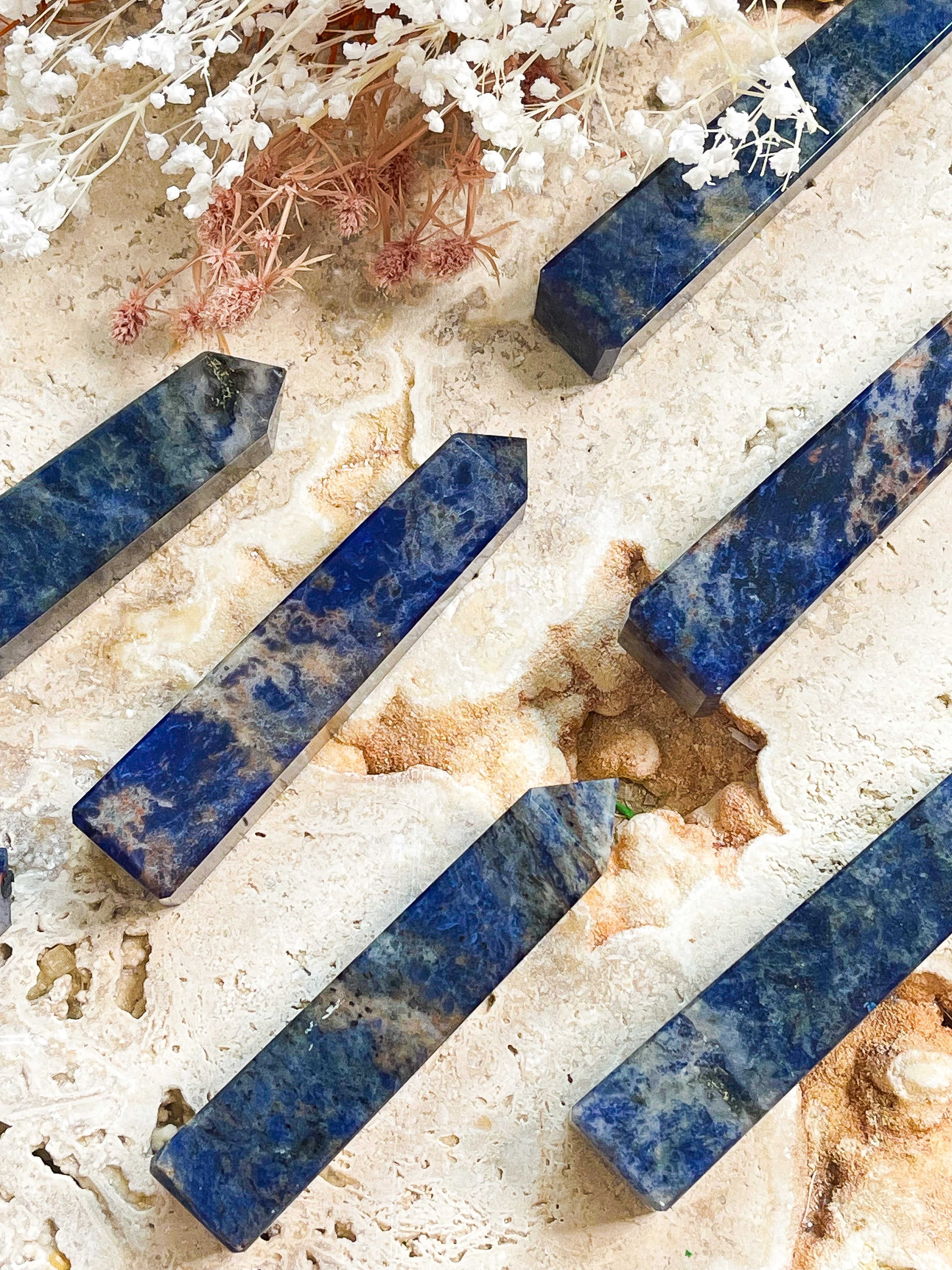 Sodalite Obelisk // Clarity + Intuition + Creativity