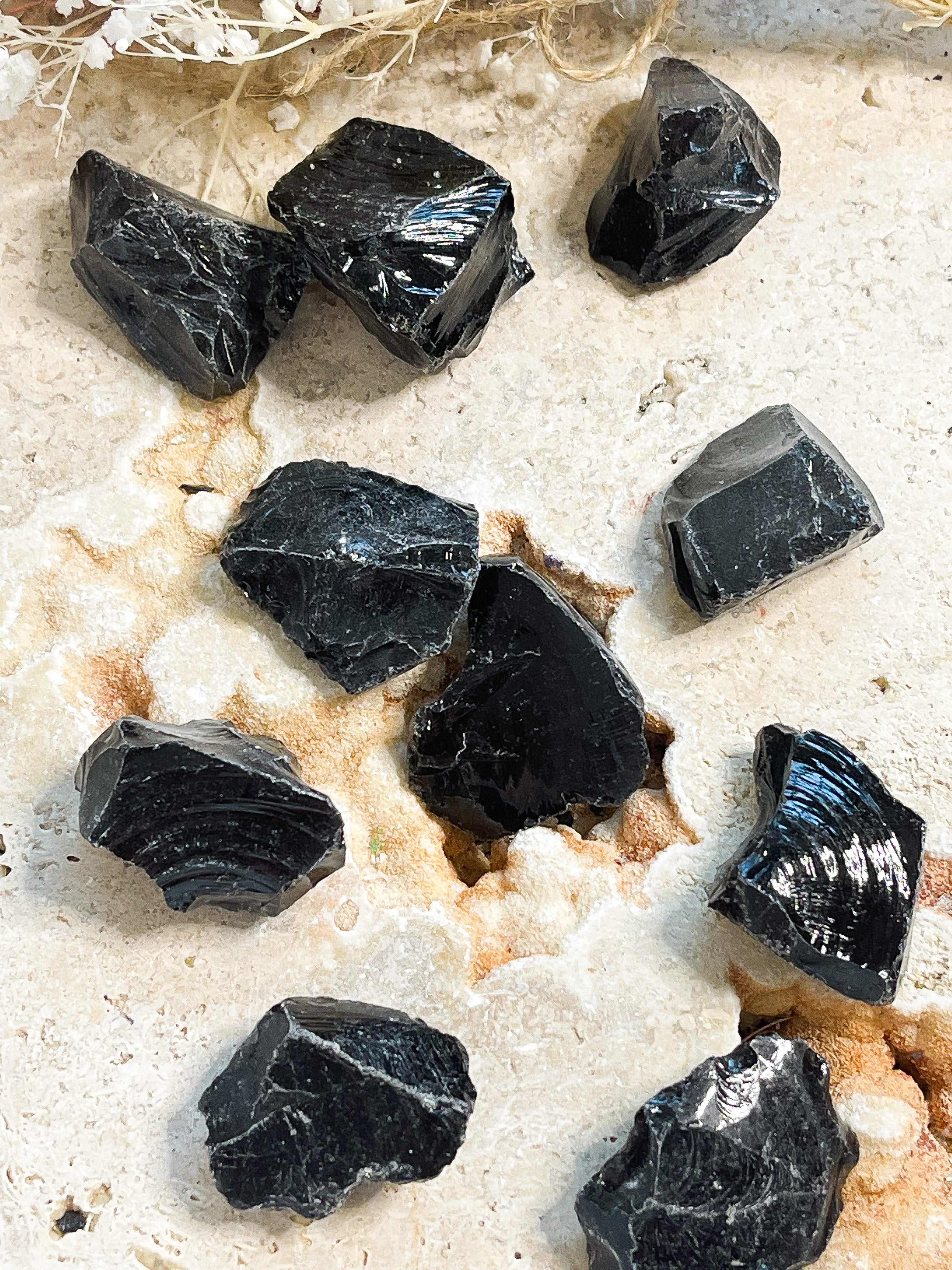 Black Obsidian Raw Chunks // Small // Truth + Grounding + Strength