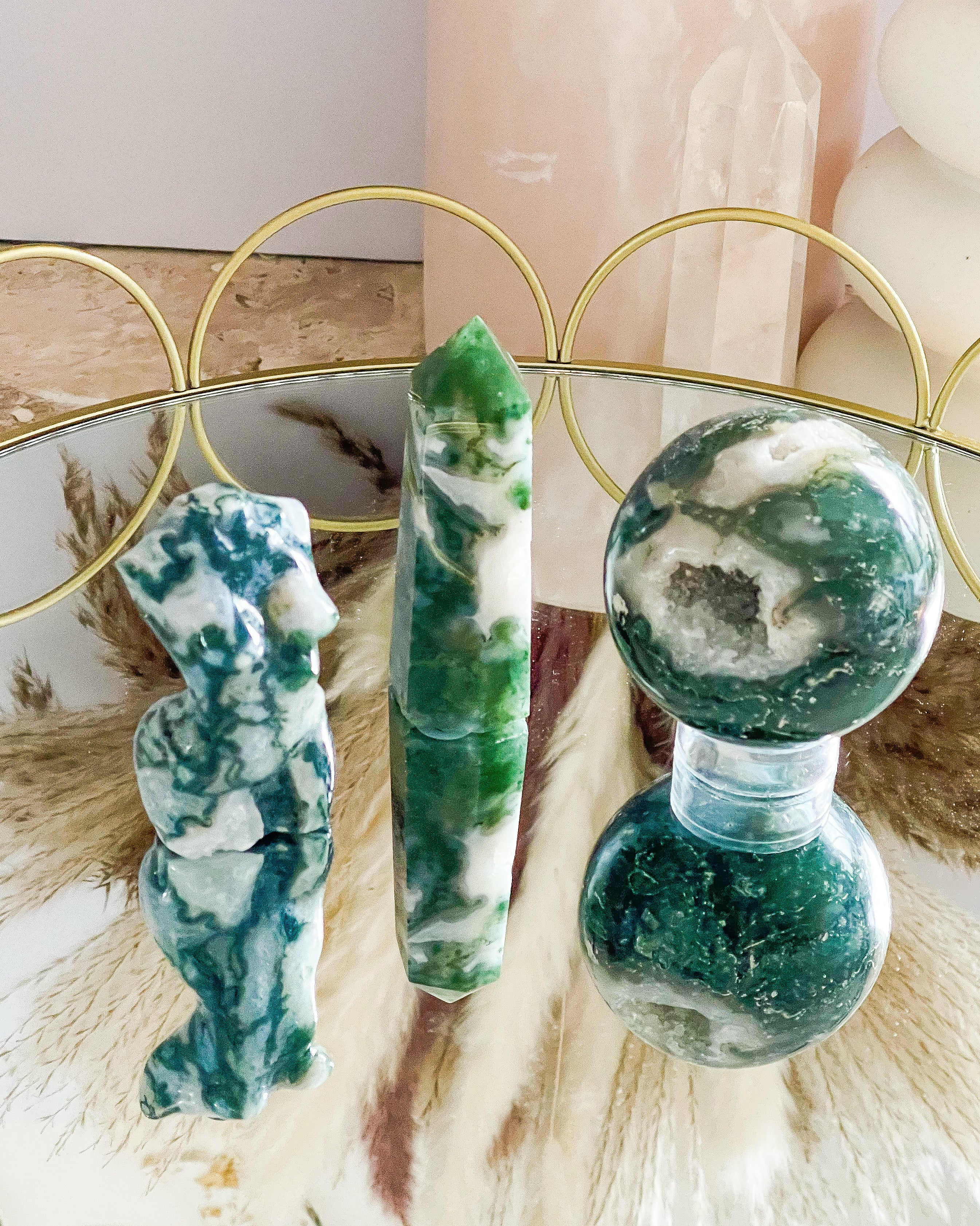 Moss Agate // Styling Set // Protection + New Beginnings + Abundance