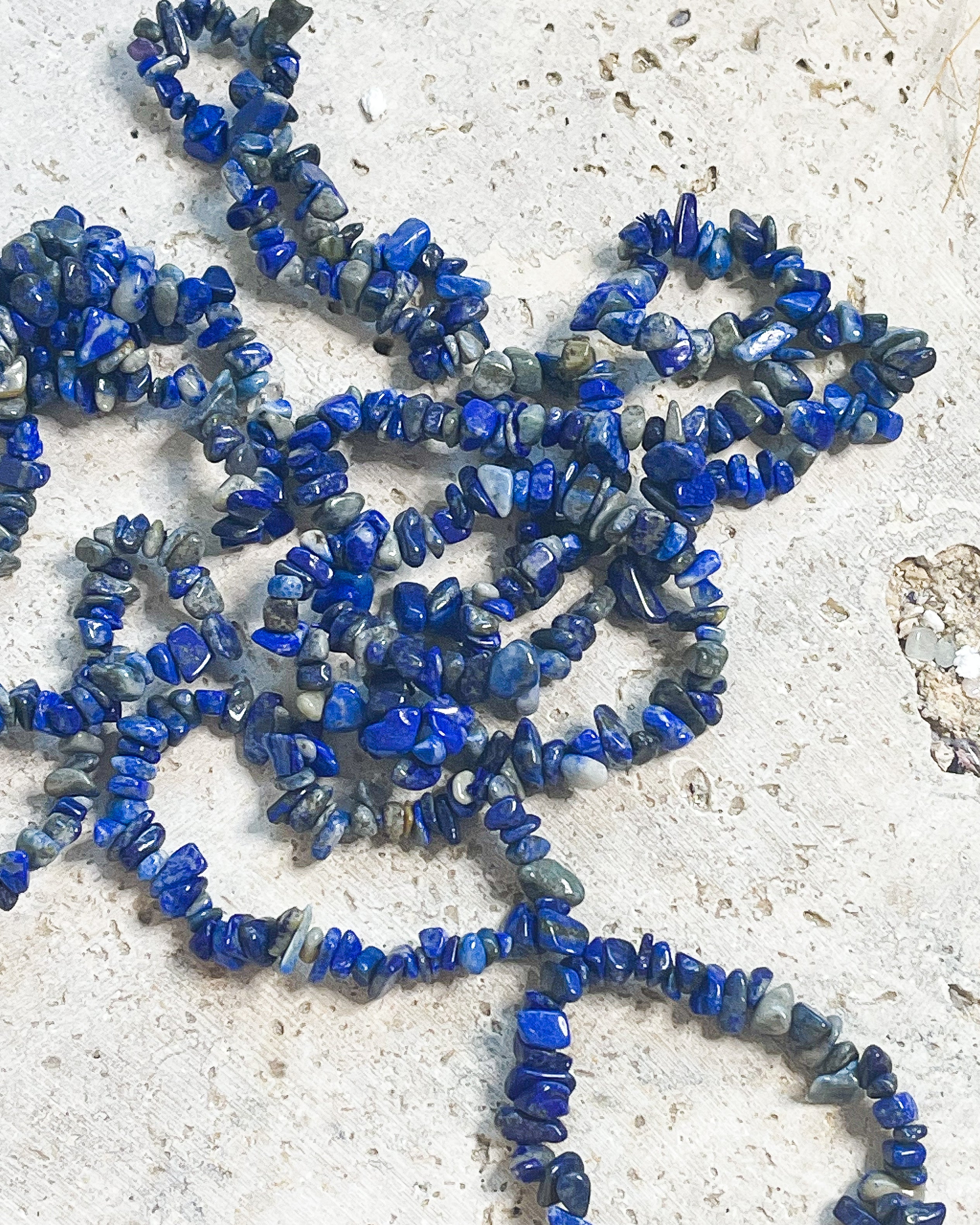 Lapis Lazuli Chip Bracelets // Intuition + Wisdom + Truth
