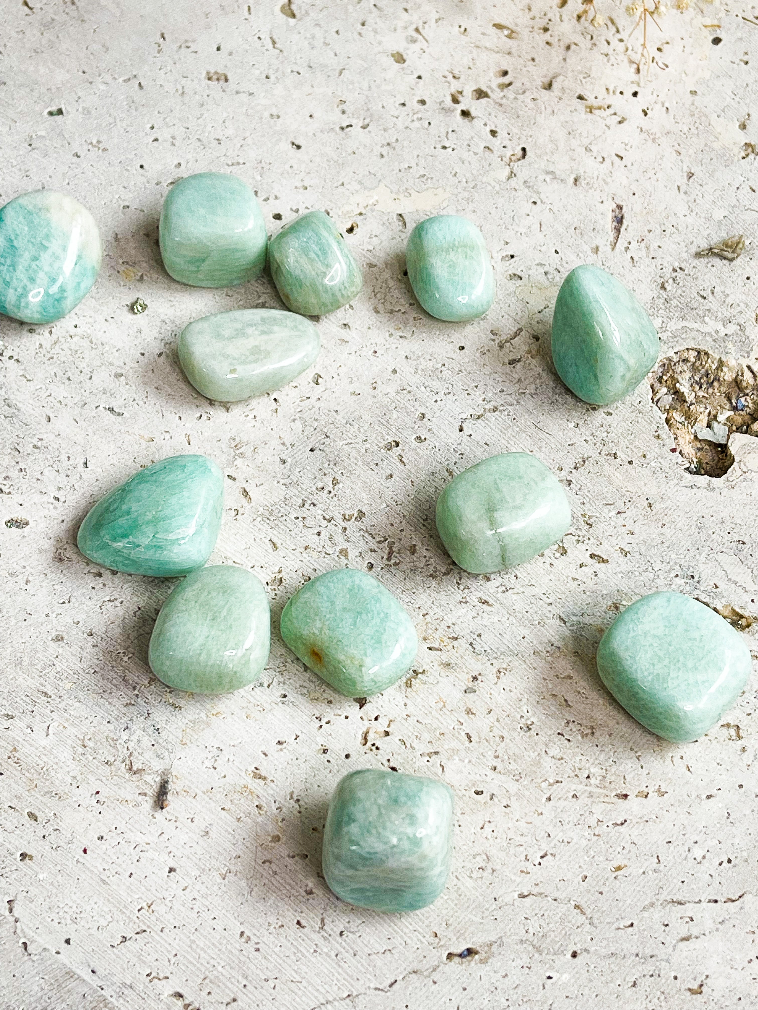 Amazonite Tumbled // Strength + Flow + Adventure