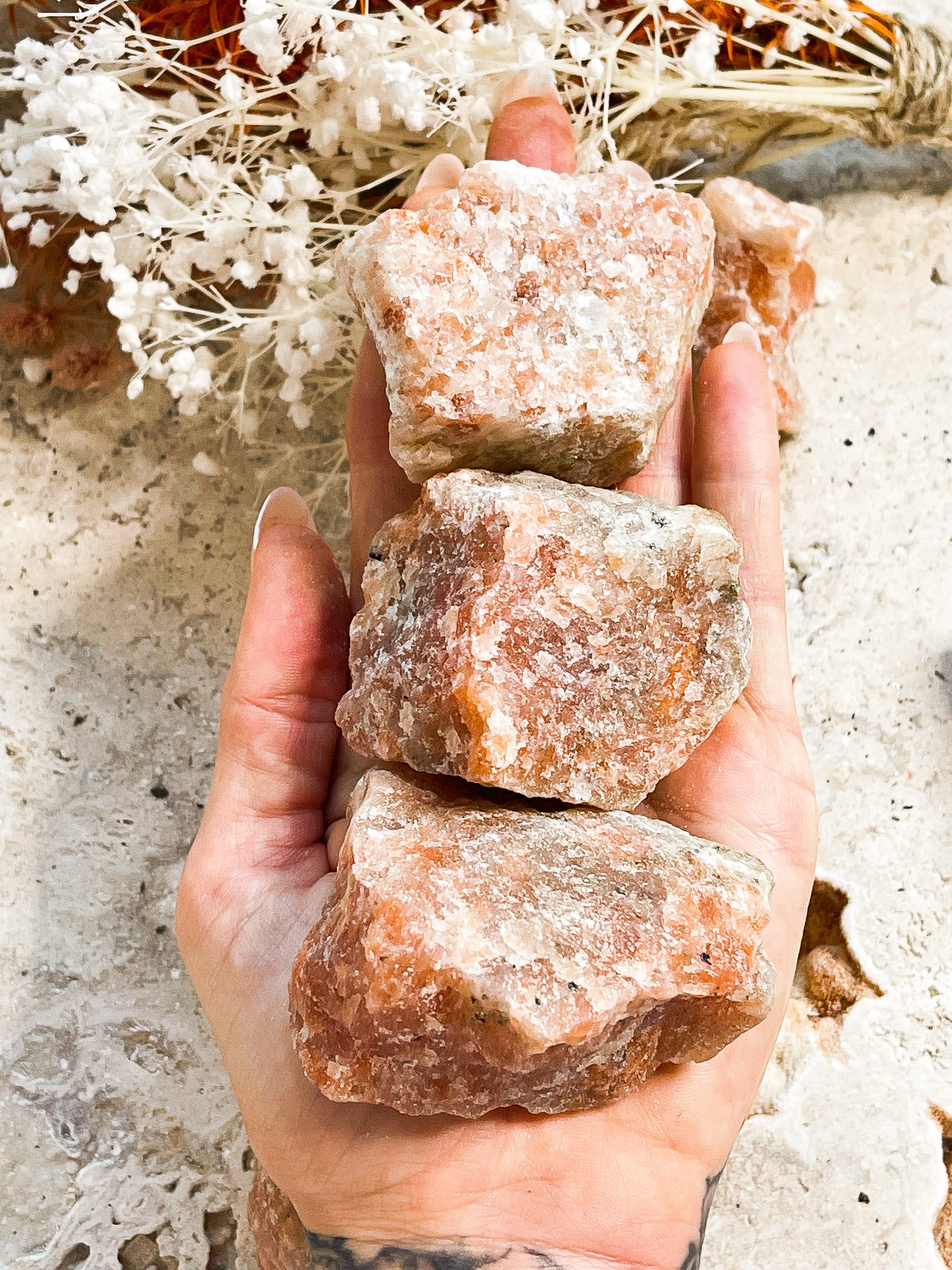 Sunstone Raw // Medium + Large // Protection + Energising + Good Luck