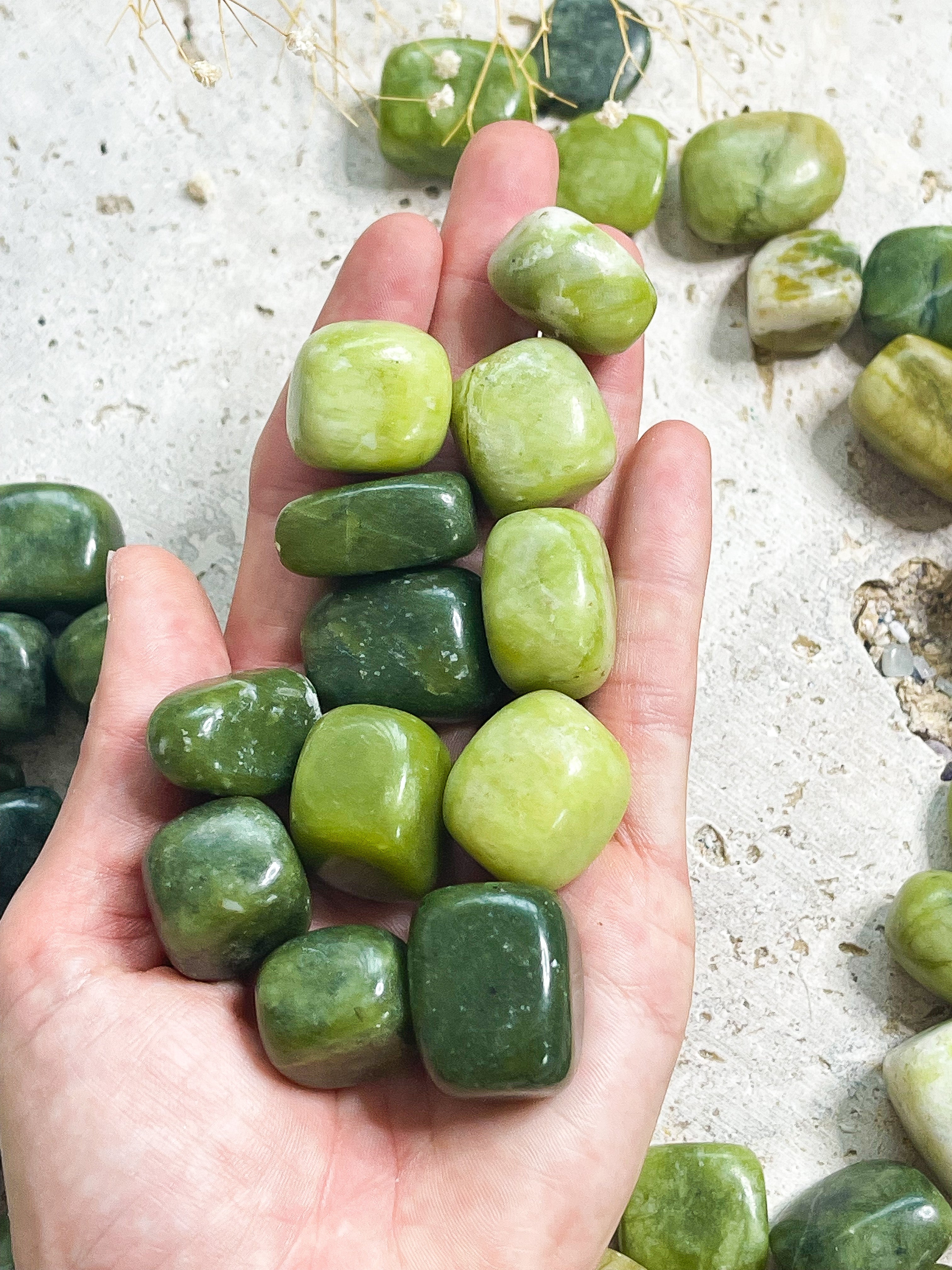 Serpentine Tumbled // Longevity + Manifest + Abundance