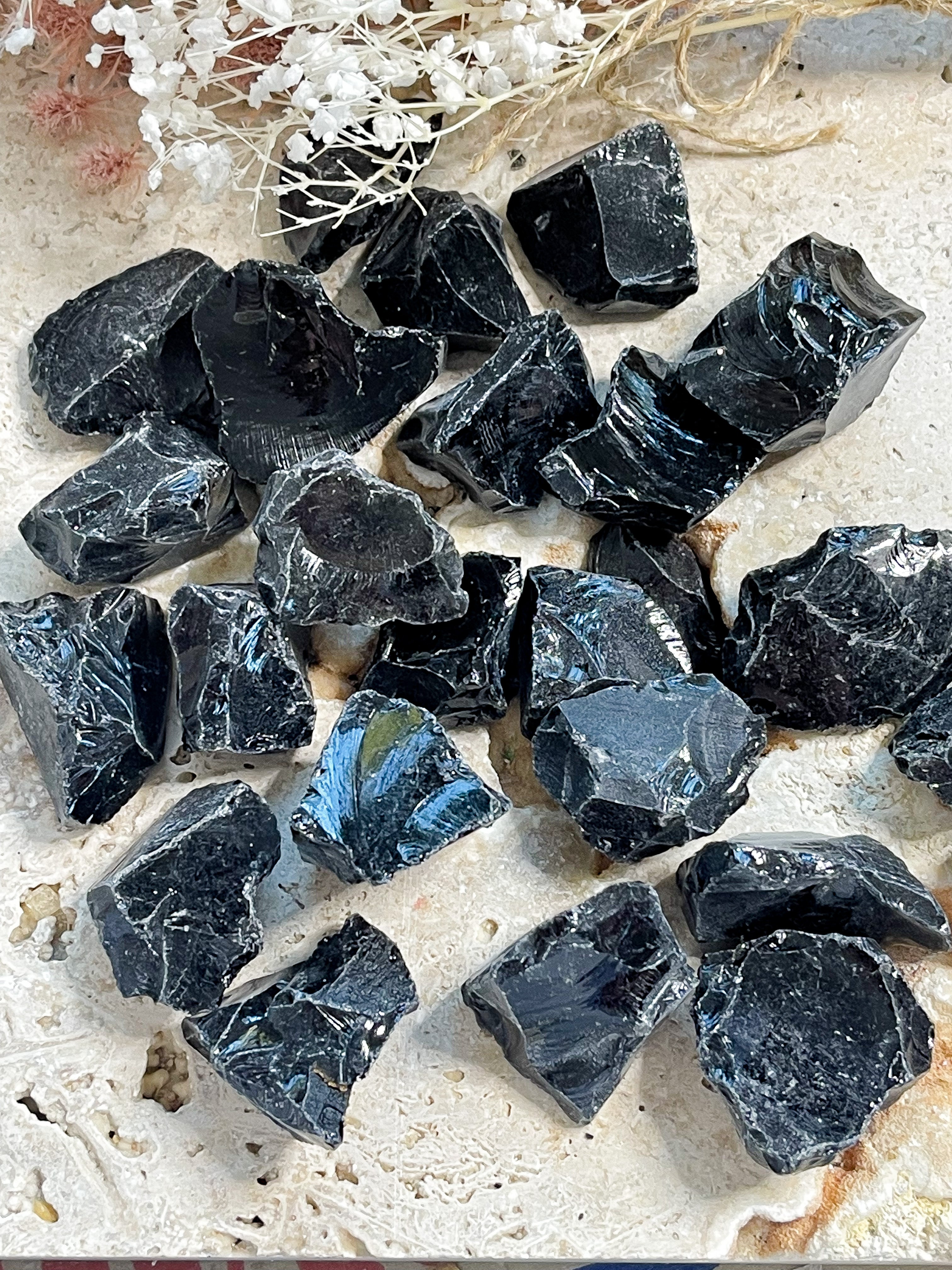 Black Obsidian Raw Chunks // Small // Truth + Grounding + Strength