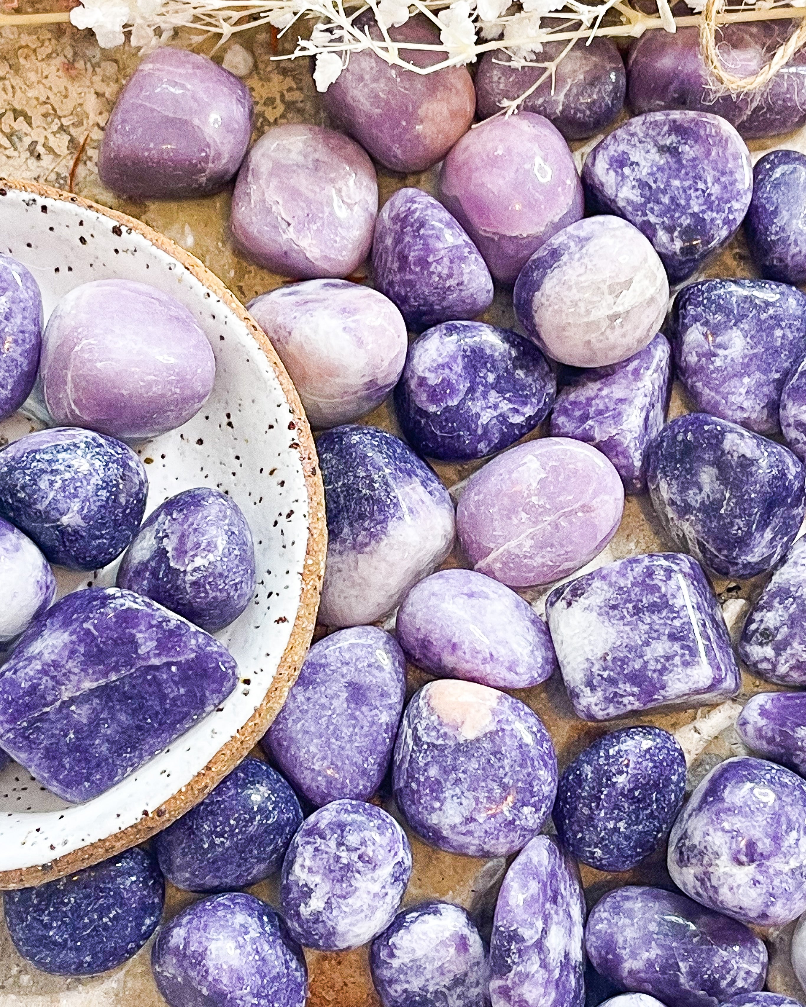 Lepidolite Tumbled // Calming + Stabilising + Healing
