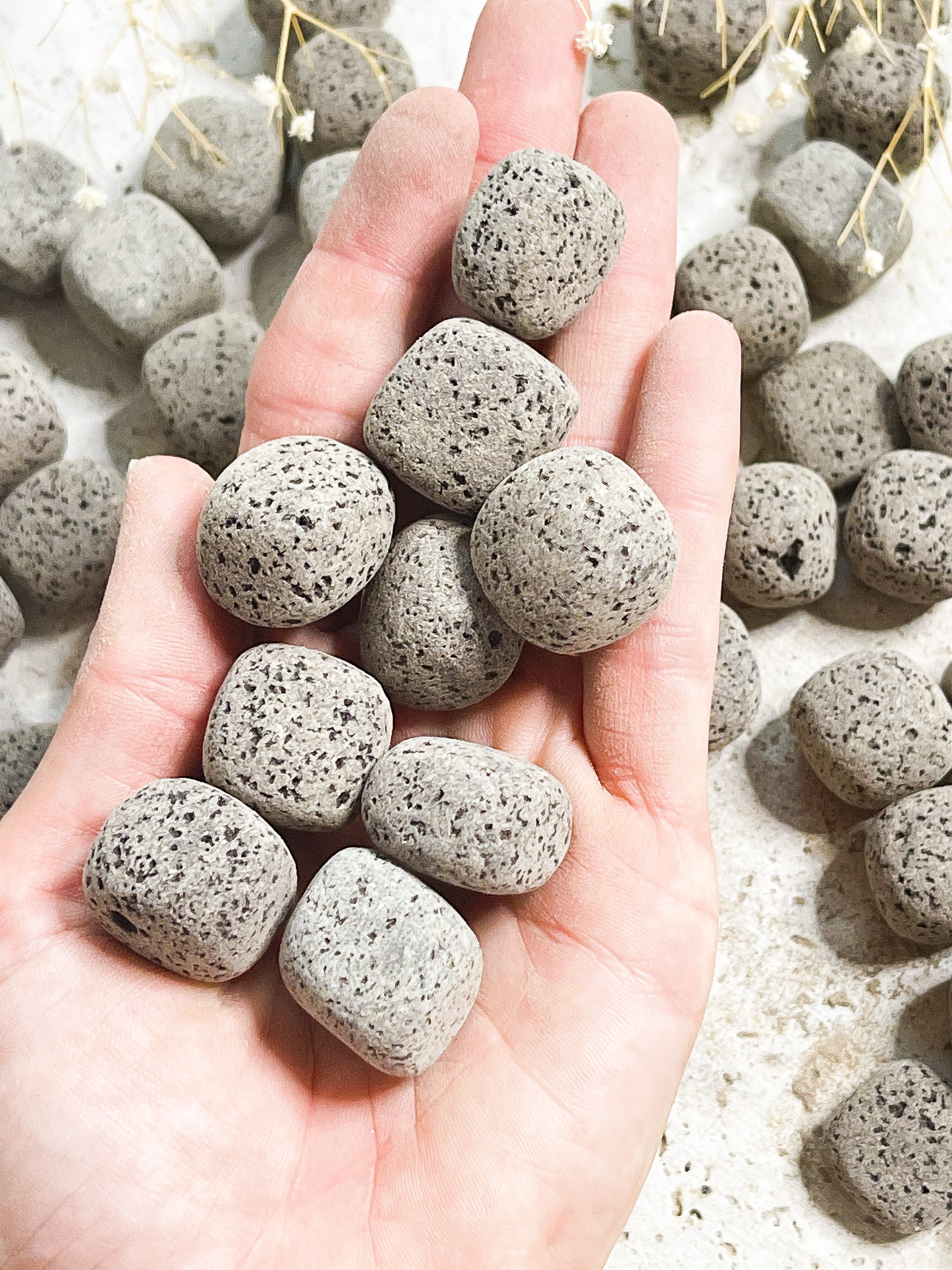 Lava Stone Tumbled // Strength + Courage + Stability