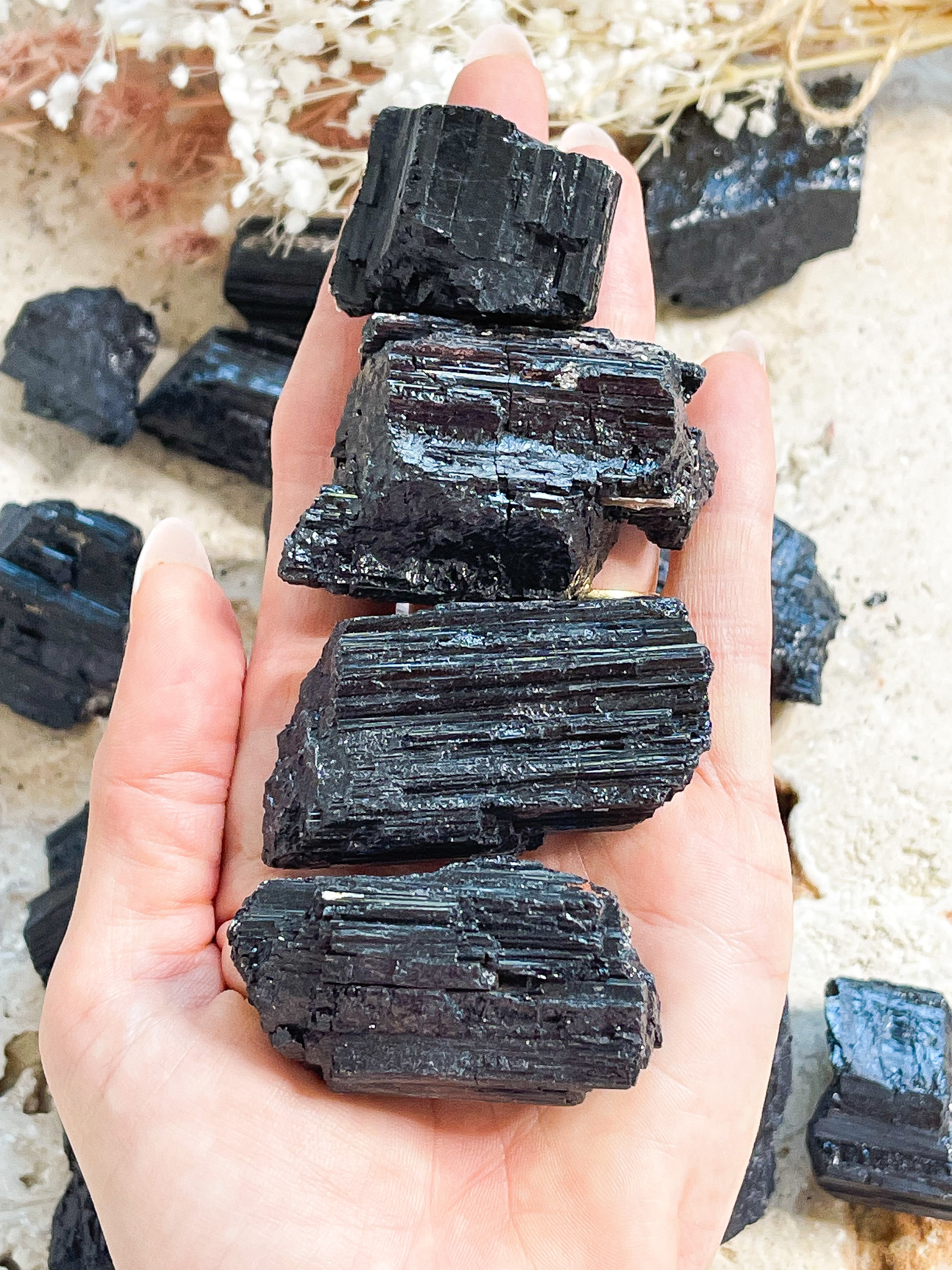 Black Tourmaline Raw // Small // Protection + Grounding + Recharging
