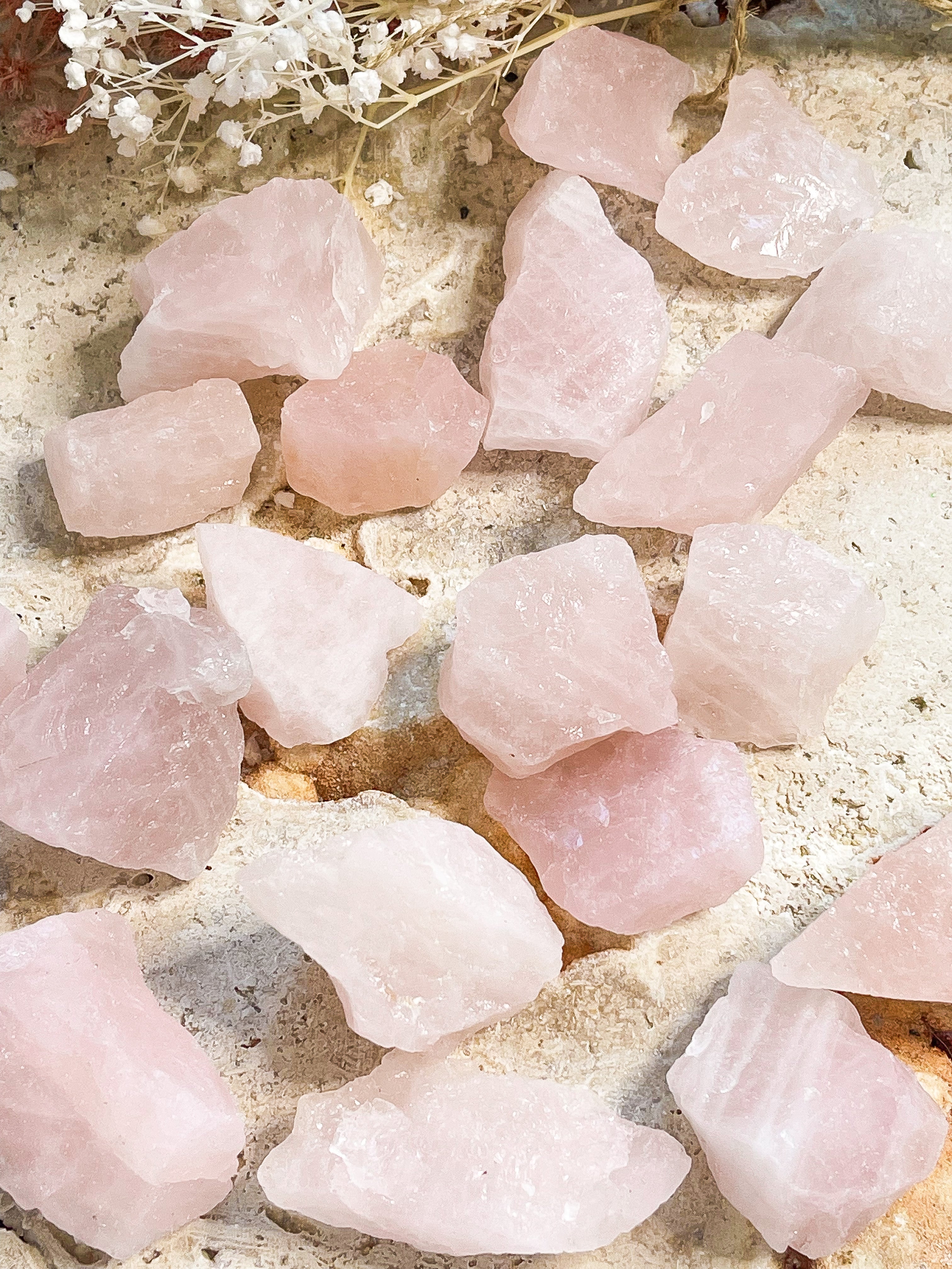 Rose Quartz Raw // Small // Love + Healing + Calming