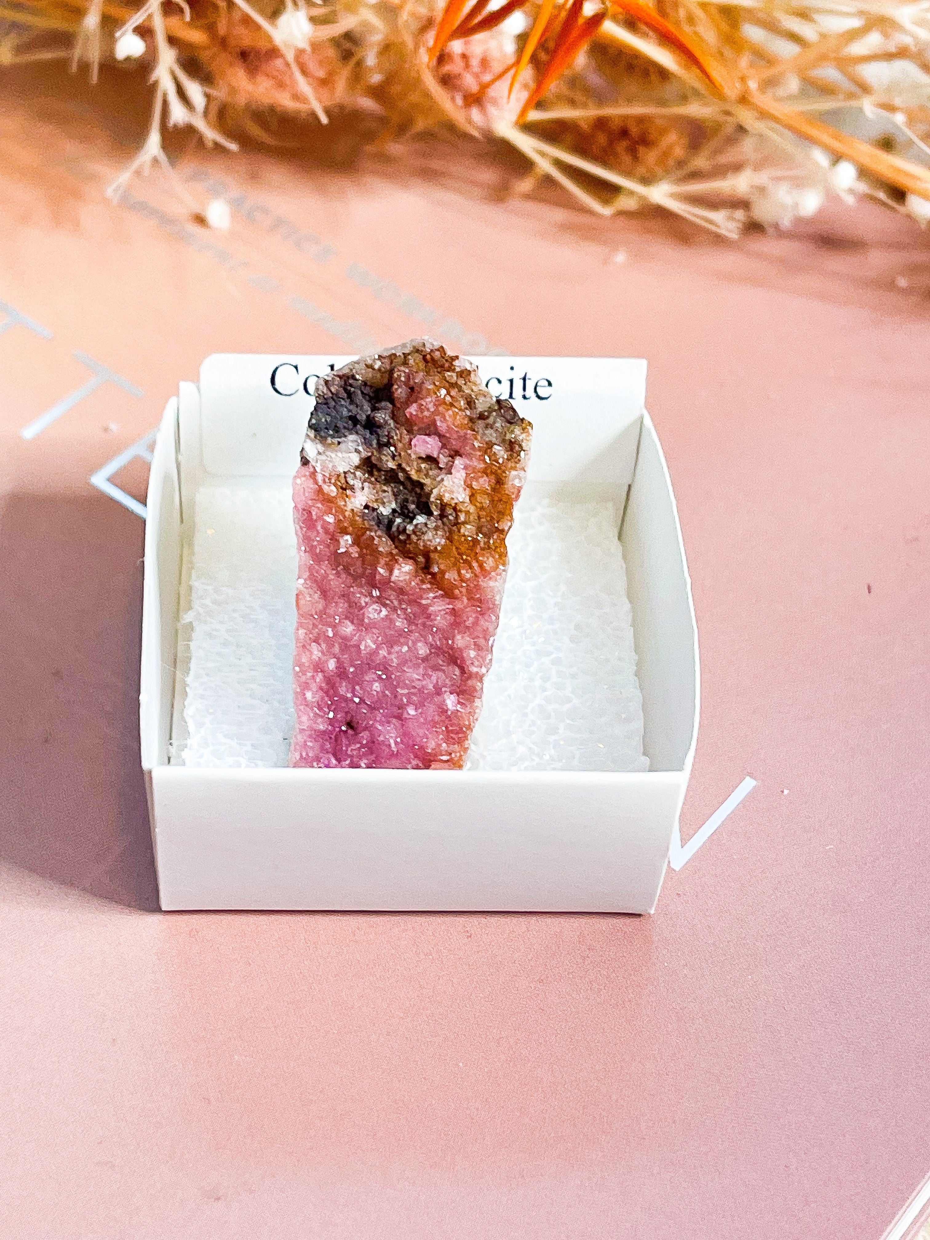 Cobalto Calcite Specimen - Rare // Zaire // Higher Consciousness + Emotional Healing + Love