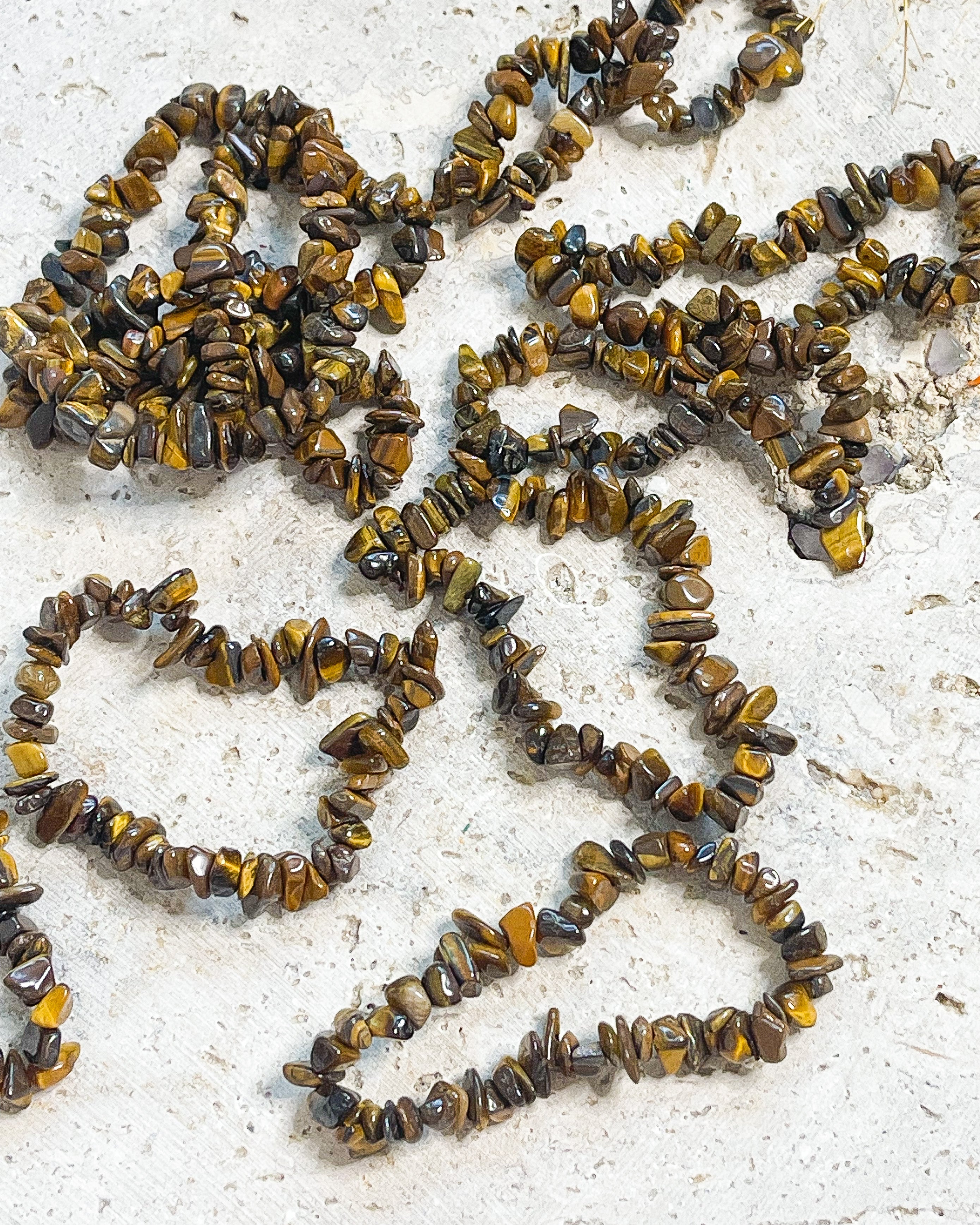 Tigers Eye Chip Bracelet // Protection + Grounding + Courage